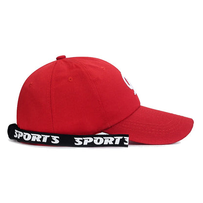 R-Buchstabe, Bandstickerei, Baumwolle, verstellbar, Baseballkappe mit festem Schirm, Sonnenhut, Trucker-Caps, Hip-Hop-Caps