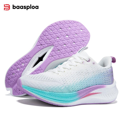 Baasploa Women Running Sneakers Brand Mesh Breathable Comfort Walking Shoes Outdoor Anti-slip Female Casual Jogging Sports Shoes