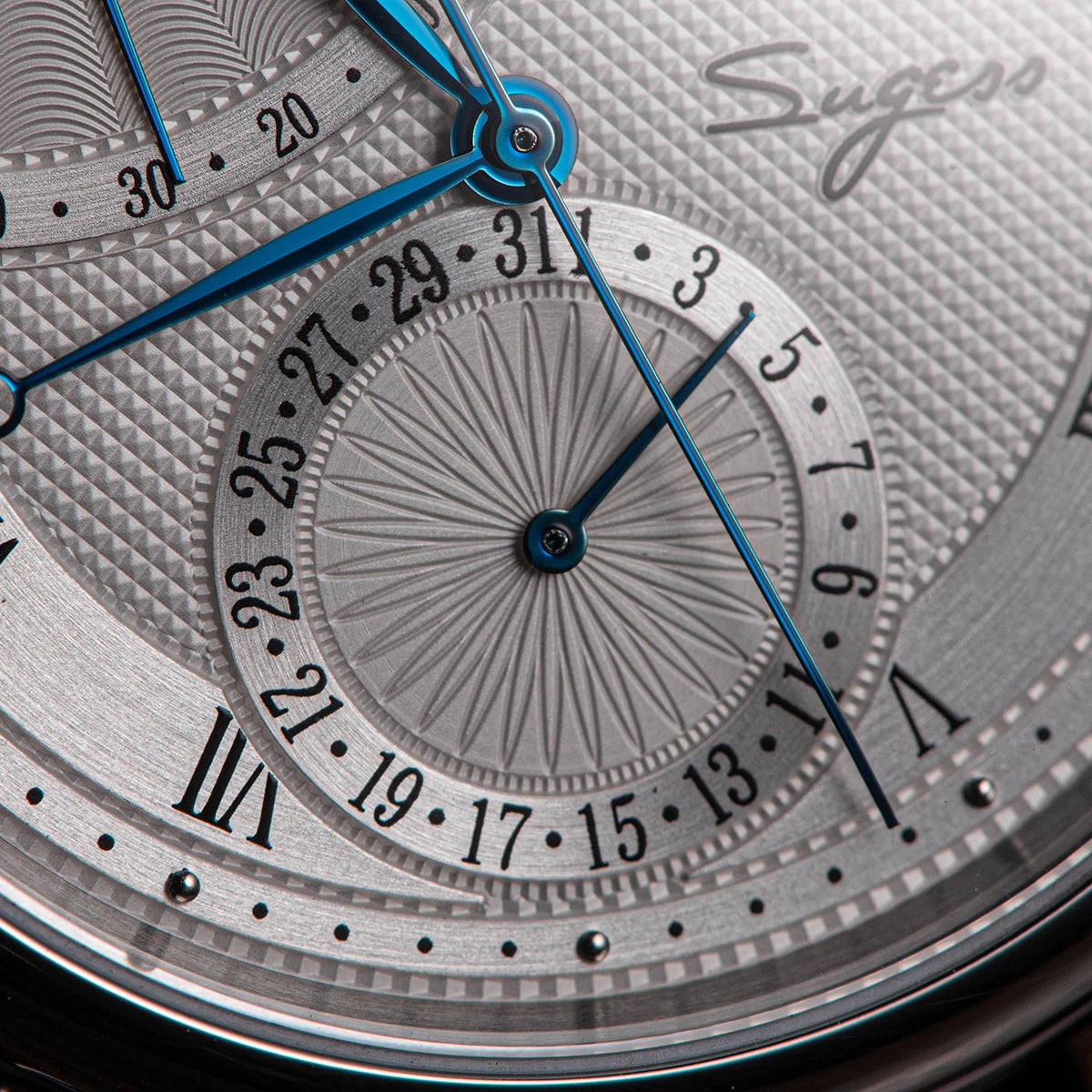 Sugess Moonphase Men's Watch Automatic Mechanical Watches for Tianjin Movement Sapphire Glass Water Resistant Wristwatches New