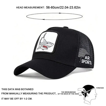 Animal embroidery net rooster hat male and female animal baseball cap hip Hop duck cap suitable for outdoor sports fishing visor