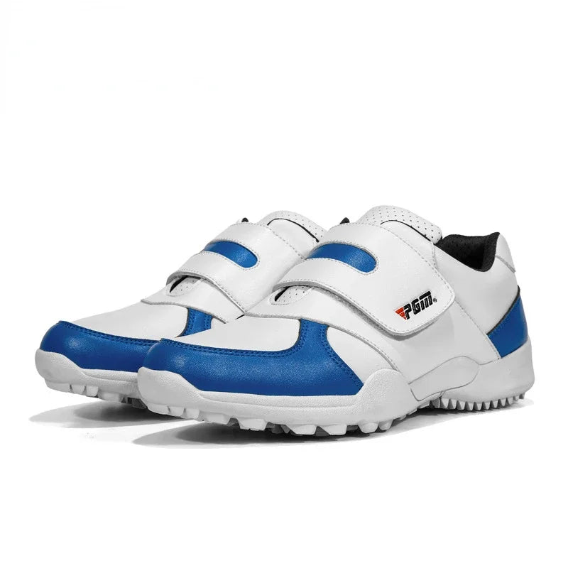 PGM Barn Flickor Pojkar Golfskor Halkfria Läder Utomhus Barnsneakers Sportskor XZ054