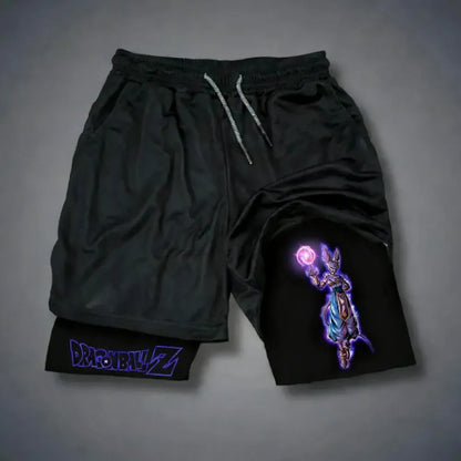 Dragon Ball Goku Unisex Harajuku Anime Printed 2026 Summer New Product Loose Sports Breathable Quick Drying Double Layer Shorts, Produit gaming premium Fraquane, produits de luxe, nouvelle génération, équipement gamer