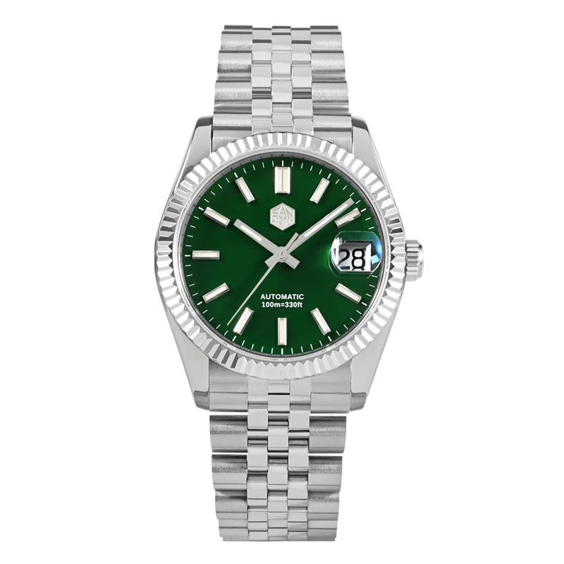 San Martin 36.5mm Men Dress Watch Top Brand Luxury Automatic Mechanical Fashion Couples Watches Sapphire Waterproof 100m BGW9