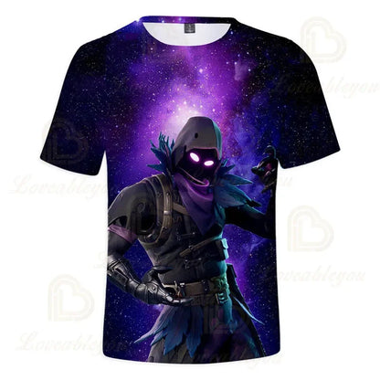 Fortnite Victory Royale Ninja Fashion 3D T-Shirts Summer Short Sleeve Children Clothing Cartoon Print Baby Clothes Kids T Shirt