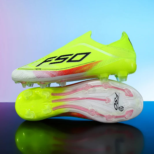 New Men's Football Boots Futsal Outdoor Sneakers Match Grass Non-Slip High-Quality Soccer Shoes Cleats Hot-Selling High-Top Light