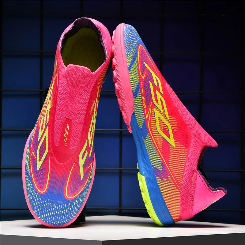 New Men's Soccer Shoes Grass Adult Non-Slip Football Boots Ultralight Sport Indoor Cleats Non Slip Fg Turf Futsal Comfortable