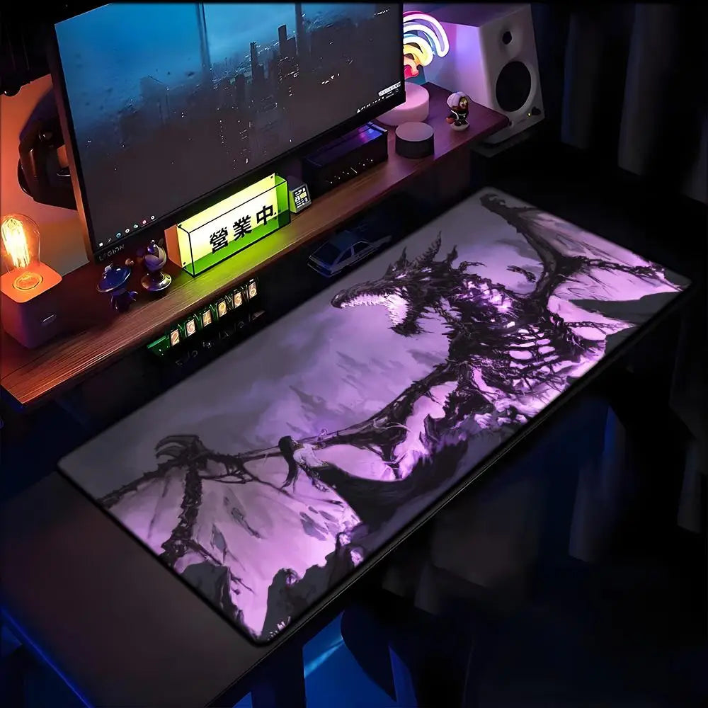 World of Warcraft Lich King podloga za miš za PC, HD anime gaming dodatak, podloga za tipkovnicu i miš za laptop, XXL podloga za gaming stol i ormarić, Mer podloga za miš