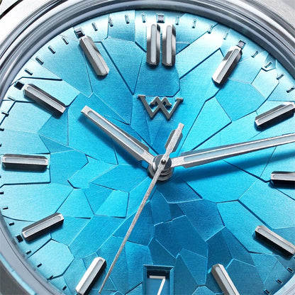 WM Watch Automatic Mechanical Watch NH35 Glacier Series 100M Waterproof AR Coated Sapphire Welly Merck Watches For Man WM226