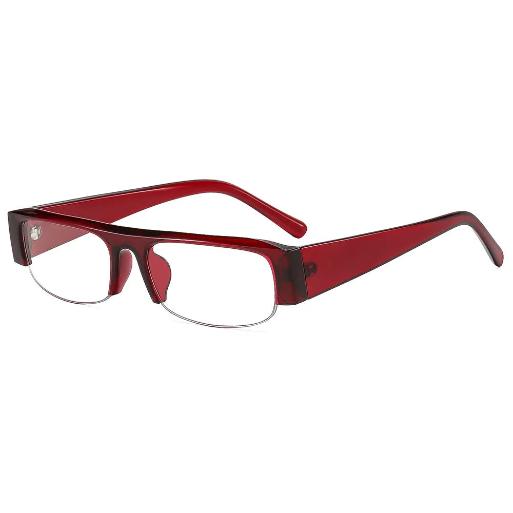 vintage small rectangle half frame black sunglasses for new fashion leopard gradient sun glasses ladies trendy driving eyewear