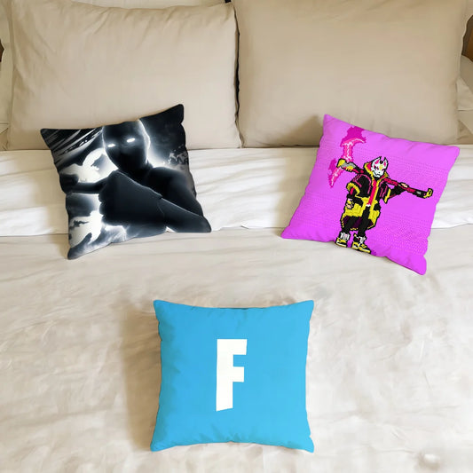 F-FORTNITE-ES Kissenbezug Gaming Home Office Geburtstags- und Jubiläumsgeschenke Weicher, hautfreundlicher Kissenbezug