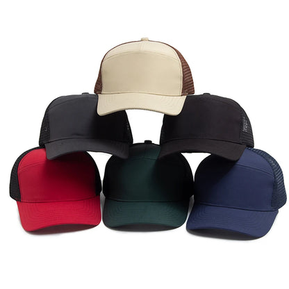 Sommer-Baseballkappe mit 7-Panel-Design, Fashion-Hip-Hop-Mesh-Kappen, Herren-Trucker-Cap, Visier, Hardtop, Snapback, Damen, Unisex, coole neue Marke