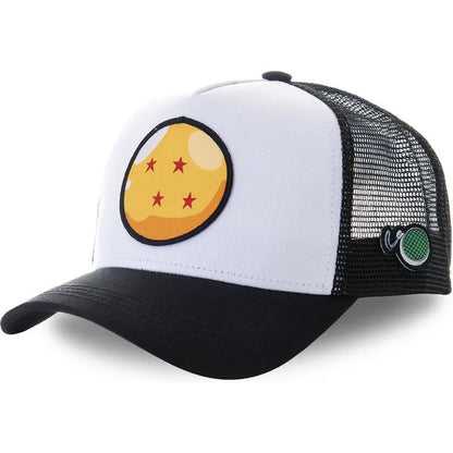 Dragon Ball Son Goku-Kappe, Sommer-Reisekappe mit Schirm, Herren-Kappe mit Stickerei, Hip-Hop-Mesh-Kappe, Sonnenvisier, Baseballkappe, Outdoor-Sport
