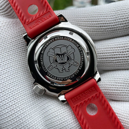 STEELDIVE SD1984 Monster Steel Strap Mechanical Watch NH36 Movt Sapphire Crystal 200M Waterproof Swiss Super Luminous Wristwatch