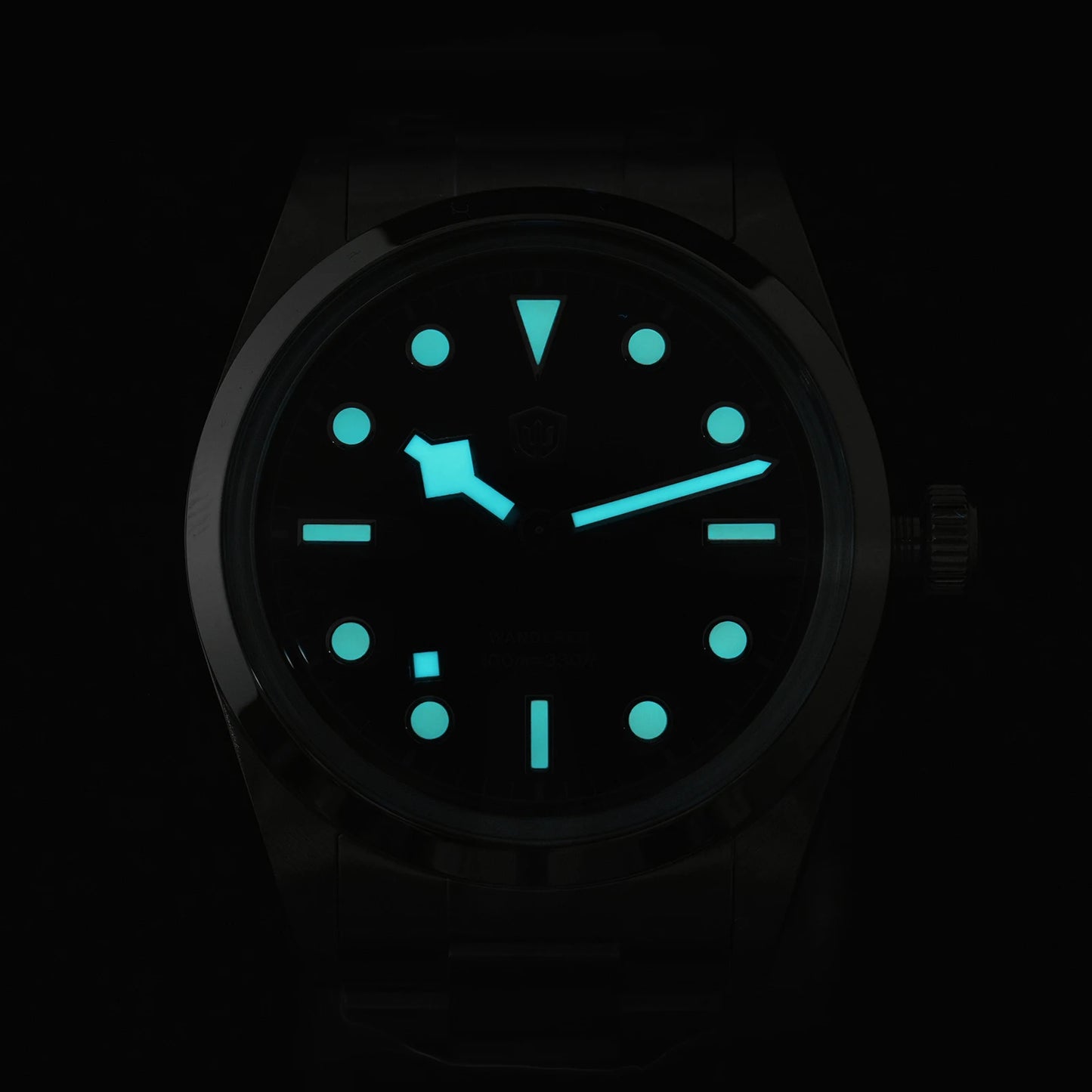 Watchdives WD1016 V3 36Mm VH31 Quartz Watch Man Multicolored K1 Bubble Mirror Sapphire Luminous 100M Waterproof Steel Wristwatch