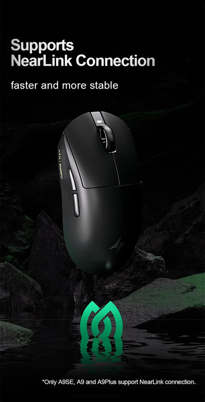 ATK Dragonfly A9 Ultra draadloze gamingmuis PAW3950 ultralicht tri-mode ergonomische e-sports gamermuis voor FPS A9 SE Plus