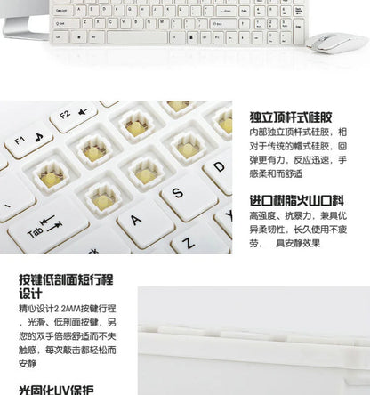 New 2.4G Wireless Keyboard and Mouse Set for Laptop iPad PC Desktop for Android iOS Windows