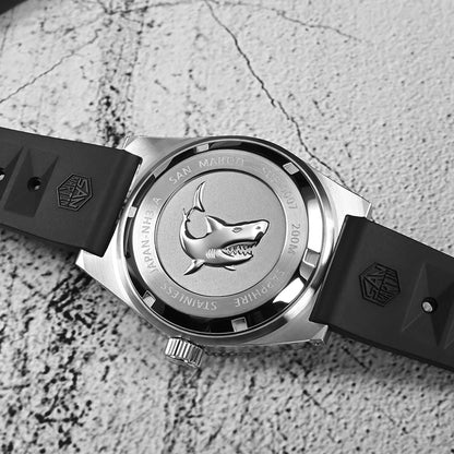 San Martin Official 40mm 62mas V3 Diver Watch For Men Kanagawa Surfing Dial NH35 Automatic Mechanical 20Bar Rubber Strap SN0007