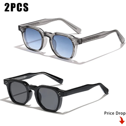 1/2/3 Pairs CATERSIDE Fashion Men Sunglasses Retro Brand Design Polycarbonate Frame Sun Glasses Women Travel Party Eyeglasses
