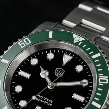 Watchdives WD1680Q V2 VH31 Sweep Second Quartz Watch Ceramic Bezel Ar Sapphire Bgw9 200M Waterproof 316L Wrist Watch Men Watches