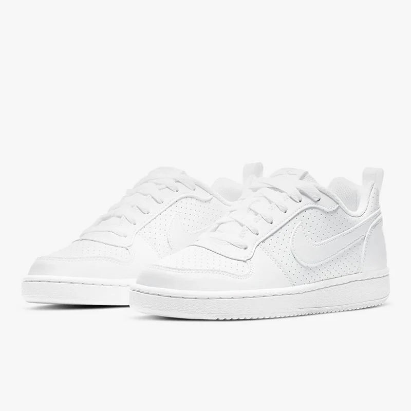Nike Court Borough Retro alsidige, afslappede, skridsikre, åndbare, balancerede low-top-sko i hvid AV3171-100