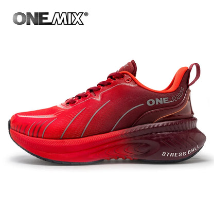 ONEMIX Scarpe da corsa da strada bianche da uomo Scarpe sportive da esterno con cuscinetto d'aria Scarpe da ginnastica da uomo Scarpe da jogging estive Calzature da donna