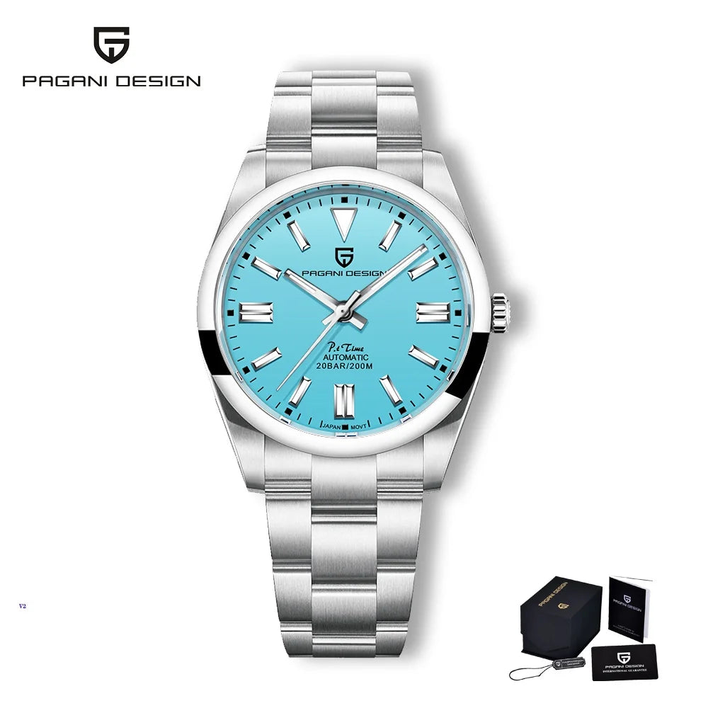 2026 PAGANI Design New 39mmMen's  Mechanical Watches NH35/8215  Automatic Watch Sapphire Stainless Steel 20Bar Waterproof Reloj