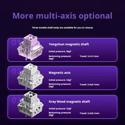 AULA WIN60 HE Wired Connection Magnetic Axis Keyboard RT Custom Mechanical Keyboard for E-sports Games 8K Polling Rate