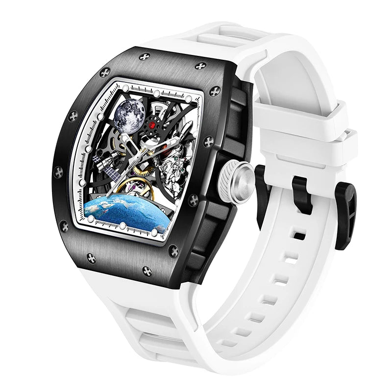 Automatic Mechanical Skeleton Watch Sports Premium Custom Logo Hollow Out Wristwatch for Active Lifestyle