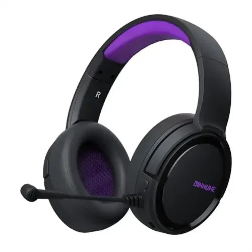 BINNUNE 2.4GHz Wireless Gaming Headphones BW02 with Flip Mic Bluetooth Headsets Gamer for Ps5/4,PC,Mac,Laptop,Computer