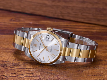 Baltany Men Automatic Watch 36MM Mechaical Wristwatch Bubble Sapphire 10ATM Waterproof C3 Luminous NH35