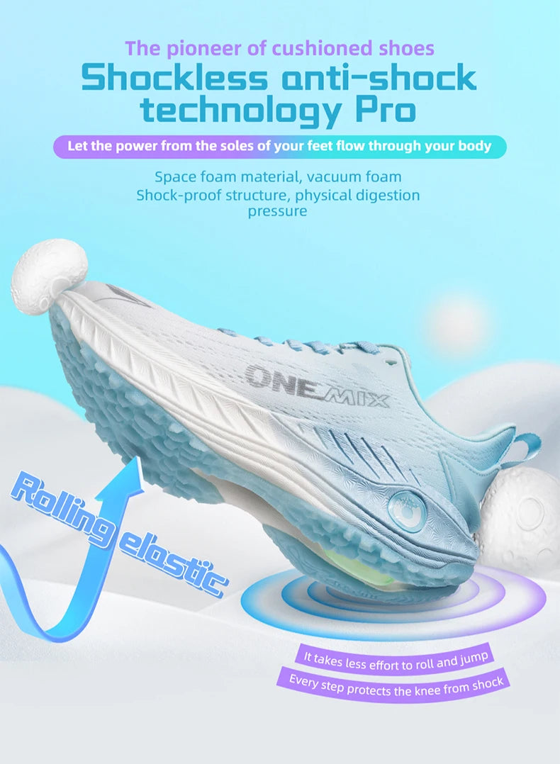ONEMIX Sapatilhas de Running Casuais Respiráveis de Verão, Sapatilhas de Jogging Leves para Homem e Mulher, Calçado de Ginásio e Outdoor com Amortecimento para Desporto