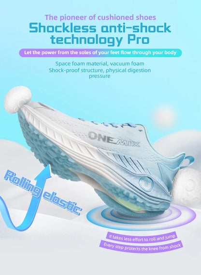 ONEMIX Sapatilhas de Running Casuais Respiráveis de Verão, Sapatilhas de Jogging Leves para Homem e Mulher, Calçado de Ginásio e Outdoor com Amortecimento para Desporto