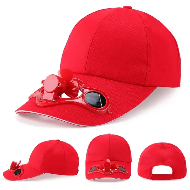 Solar Fan Cap UV Protection Hat Light Mesh Baseball Cap Cooling Fan For Fishing Golf Travel Sports Summer Item Sun Visor Hat