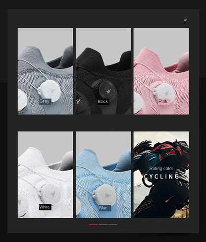 Cyklistické boty na silniční kolo, unisex, HsYixin, prodyšné, se samozamykacím systémem SPD, protiskluzové, závodní boty na silniční kolo, ploché, MTB, cyklistické tenisky