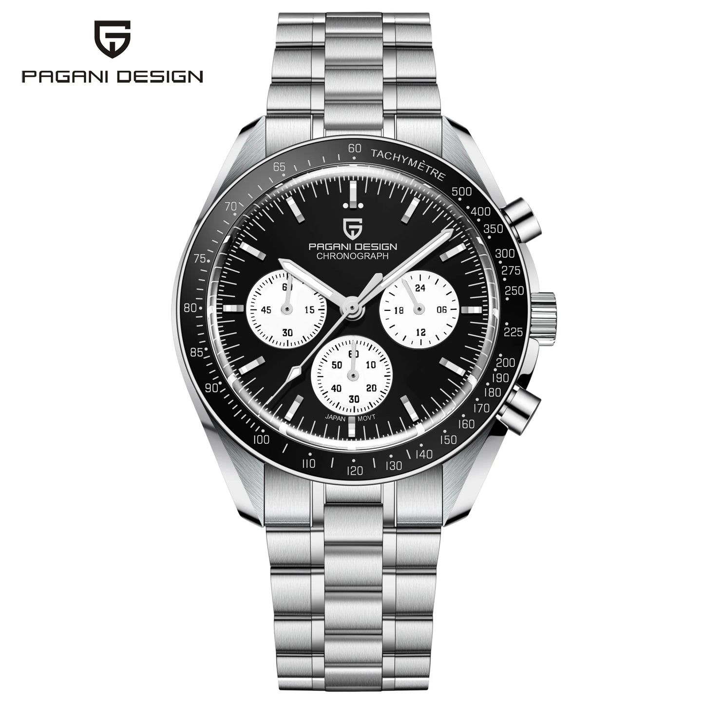 2026 New PAGANI DESIGN Golden Moon Mens Watches Luxury Quartz Watch Men Speed Sports Chronograph Man AR Sapphire Waterproof Gift