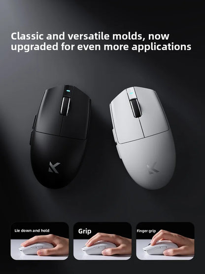 MCHOSE G3 V2 PRO brezžična miška Bluetooth s tremi načini povezave, ergonomska in lahka, za prenosnik, pisarno, gaming in računalniške dodatke