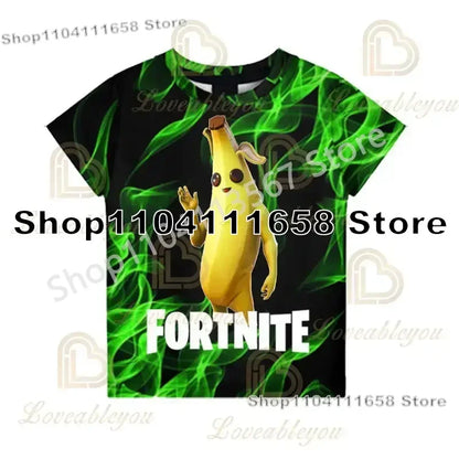 Birthday Gifts 3D Print Banana Peely Team Leader Bear F-Fortnite T Shirt T-shirt Men's Tee Battle Royale Game Summer Tops
