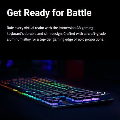 HEXGEARS A3 Mechanical Keyboard Kailh Switch Bluetooth/2.4G/Type-C Wired Connection 87 Key RGB Hot Swap Wireless Gaming Keyboard