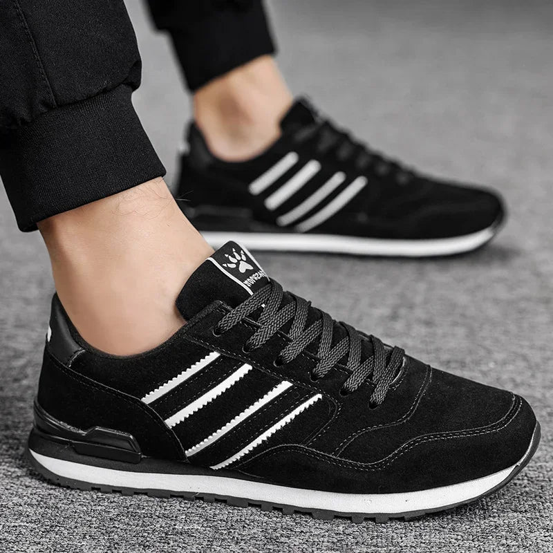 Herren-Sneaker, Leder-Freizeitschuhe, atmungsaktive Herbstschuhe für Herren, flache Herrenschuhe, Herren-Freizeitschuhe