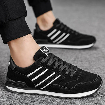Herren-Sneaker, Leder-Freizeitschuhe, atmungsaktive Herbstschuhe für Herren, flache Herrenschuhe, Herren-Freizeitschuhe