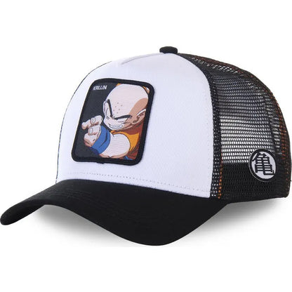 Dragon Ball Son Goku-Kappe, Sommer-Reisekappe mit Schirm, Herren-Kappe mit Stickerei, Hip-Hop-Mesh-Kappe, Sonnenvisier, Baseballkappe, Outdoor-Sport