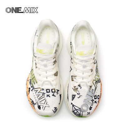 ONEMIX-Nylon Carbon Board Marathon Running Racing Shoes, Professional Stable Support, Shock-relief, Ultra-light Rebound Sneaker