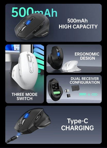Žična USB miška z RGB-osvetlitvijo, tiha, ergonomska, z nastavljivim DPI, za namizni računalnik, prenosnik, PC, pisarno, gaming, dom in vsakodnevno delo