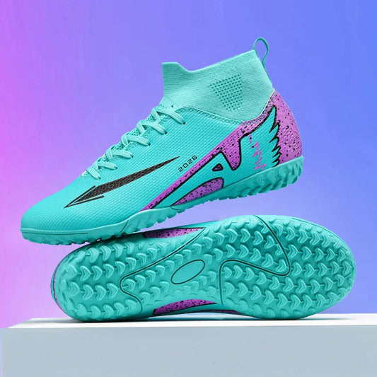 New Men’s Soccer Shoes High-Quality Indoor Football Boots Sports Shoes Futsal High Ankle Non-Slip Outdoor Ultralight Non-Slip
