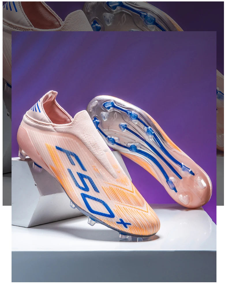New Men's Soccer Shoes Grass Football Boots Ultralight Sport Comfortable Indoor Cleats Non Slip Fg Turf Futsal Adult Non-Slip