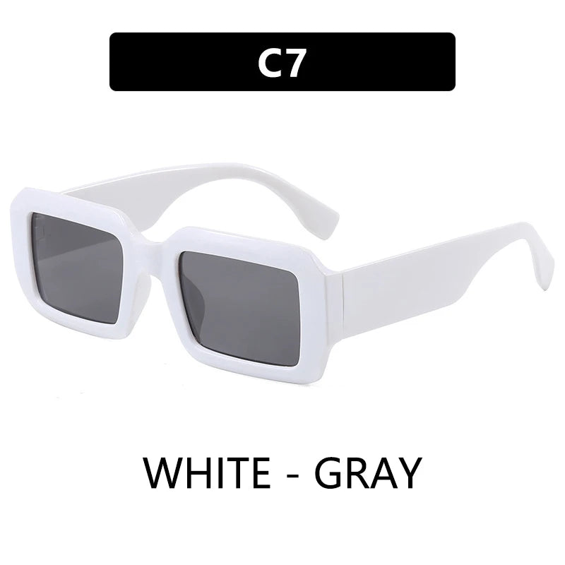 BOYSEEN Thick Frame Rectangle Sunglasses For Man Can Make Prescription Lens 2026 Street Style Orange Sunglasses