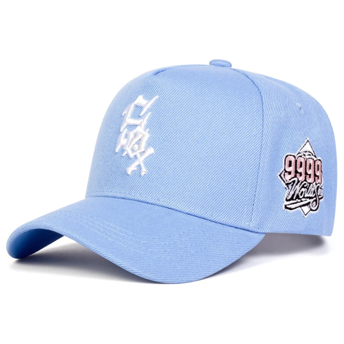 Unisex SOX 9999 Letter Embroidery Baseball Caps Adjustable Casual Hats Spring and Autumn Outdoor Sunscreen Hat