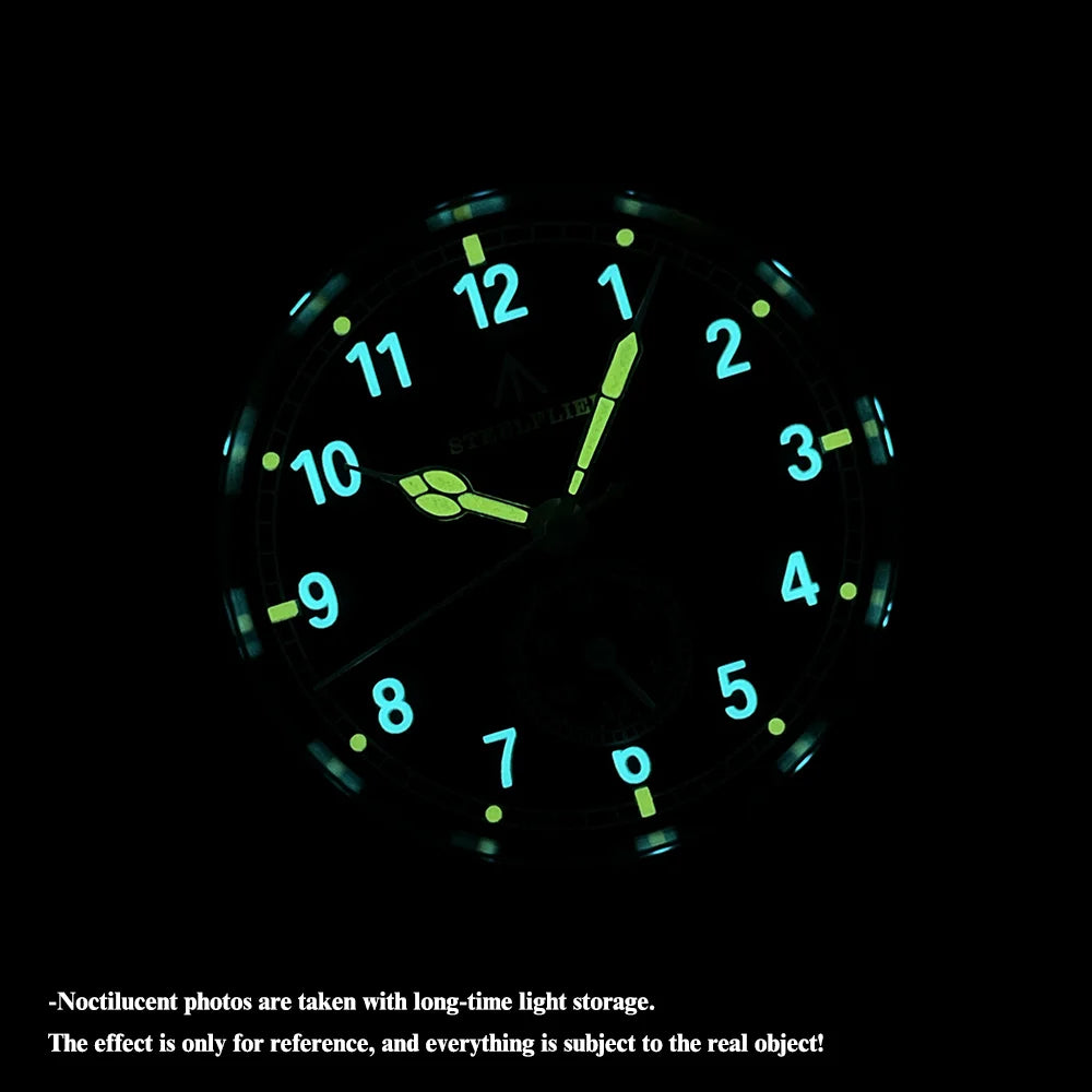 Relógio de Pulso de Quartzo de Luxo STEELFLIER Official SF746, Luminoso Suíço, Movimento Silencioso VH60, 20Bar, Impermeável, Multi-Fuso Horário