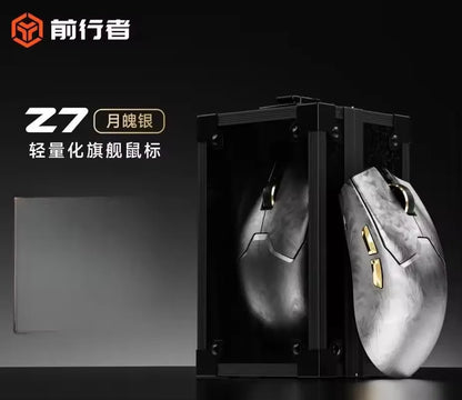 Безжична мишка EWEADN Z7 от карбонови влакна Paw3950 Dual 8k, лека, средноразмерна, ергономична eSports геймърска мишка за FPS PC аксесоар