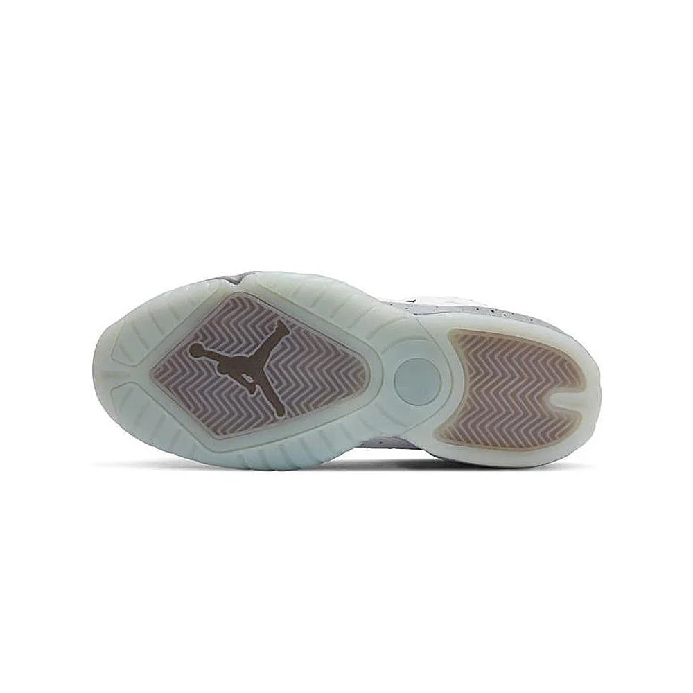 Jordan Lift Off Simple and Versatile Shock-Absorbing, Non-Slip, Wear-Resistant Mid-Top Retro Basketball Shoes for Men, White and Gray Ar4430-101